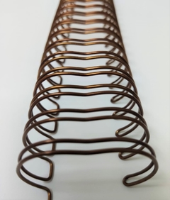 Anillo alambre doble 16 mm. (5/8") x 5 unid. Bronce - comprar online