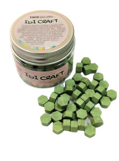 LACRE EN PERLAS (20 GRAMOS) VERDE PASTEL