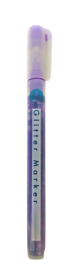 Marcador Glitter IBI 1 mm. VIOLETA