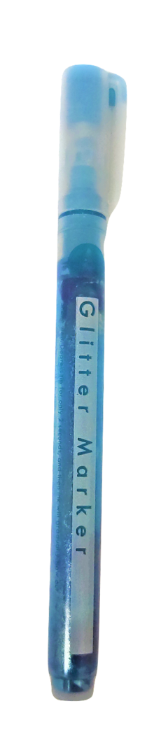 Marcador Glitter IBI 1 mm. CELESTE