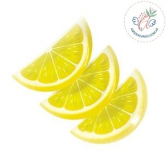 PLATO DE POLIPAPEL 17 cm FORMA GAJO DE LIMON x 6 u