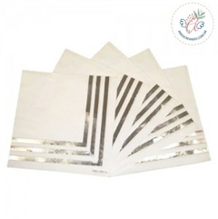 SERVILLETA DE PAPEL BORDE PLATEADO x 12 u - comprar online