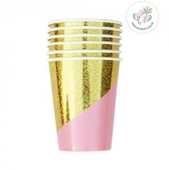 VASO DE POLIPAPEL CELEBRA ROSA 266 cc x 6 u