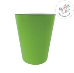 VASO DE POLIPAPEL VERDE MANZANA 266 cc x 6 u