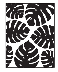 Embossing Folder 11 X 15 cm. - HOJAS MONSTERA