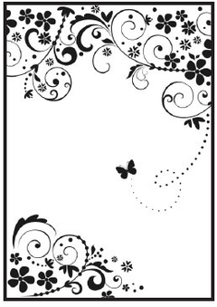 Embossing Folder A4 - Flores