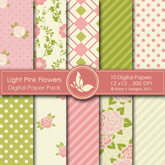 SK - Light Pink Flowers