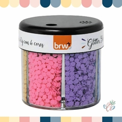 Glitter Shaker Pastel 60 gr. x 6 colores Hexágonos - comprar online