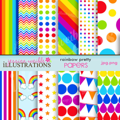 JWI - Rainbow Pretty Papers