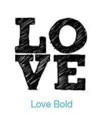 Sello LOVE Bold GR en internet