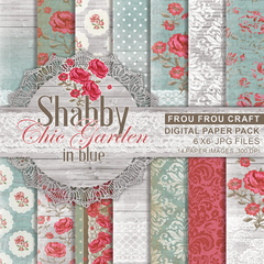 FF - SHABBY CHIC GARDEN IN BLUE