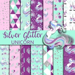 XXX -Silver Glitter Unicorn