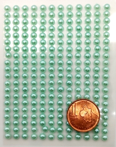 1/2 Perla Adhesiva 5 mm AQUA - comprar online