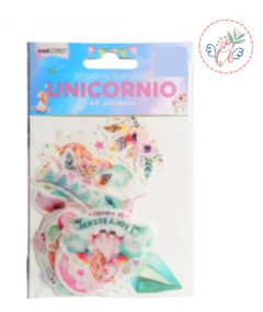 STICKERS SURTIDOS UNICORNIO x 40 stickers - Ando Creando - Tienda & Taller