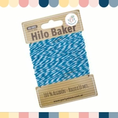 HILO BICOLOR BAKER TWINE CELESTE x 10 metros