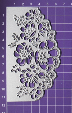 Troquel Borde p/tarjetas Flores 11,5 x 6,5 cm. - comprar online