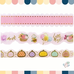 Washi Tape Cristal Foil 15/20 mm x3m Blíster x 3 diseños - comprar online