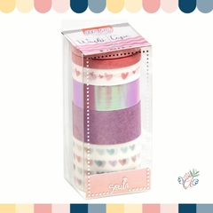 Washi Tape Enjoy Color Pink x 6 diseños