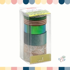 Washi Tape Enjoy Color Botanic x 6 diseños