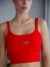 Crop tee - Rojo