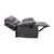 Sillon Reclinable 1 Cuerpo Beverly Negro/Marrón/Gris - comprar online