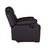 Sillon Reclinable 1 Cuerpo Beverly Negro/Marrón/Gris