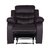 Sillon Reclinable 1 Cuerpo Beverly Negro/Marrón/Gris - tienda online