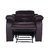 Sillon Reclinable 1 Cuerpo Beverly Negro/Marrón/Gris