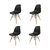 Juego De Sillas Eames X4 Unidades Variedad De Colores - comprar online