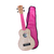 Ukulele Soprano Winner Tampo em ABS Rosa C/ Capa - UK0061