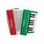 Acordeon Infantil Sanfona Turbinho 8 Baixo Vermelho e Verde (104-RG) - SF0008