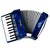 Acordeon Benson BAC08-PBL Azul Pérola 8 Baixos - SF0011