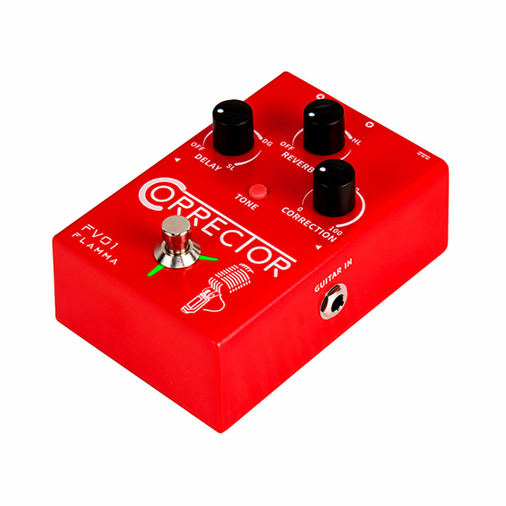 FLAMMA-FV01 Efeitos vocais Processador, correção Pitch, Delay Reverb,  microfone, amplificador, Stompbox, guitarra - AliExpress 18