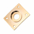 Jack Plate Ronsani Retangular Dourado - AC2579