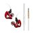 Fone de Ouvido In Ear QKZ CK5 Vermelho - AC0401