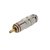 Plug MXT RCA Profissional 6 mm em Metal Vermelho Ponta Dourada - AC1724