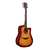 Violão LÂG T100DCEBRS Dreadnought Brown Shadow Aço Elétrico - VL0092