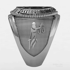 Anel direito lex v em prata de lei - Ginglass Joias3D – Modelagem3D - Prototipagem