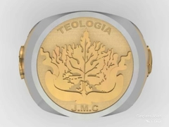 Anel do seminário teologico presbiteriano JMC em ouro (750) 18k com prata de lei (950) - comprar online