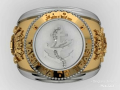 Anel do paioleiro em ouro 18k com prata de lei - comprar online