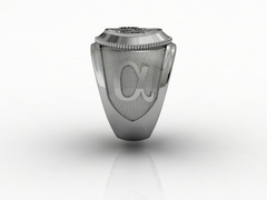 Anel do Capelão em prata de lei - Ginglass Joias3D – Modelagem3D - Prototipagem