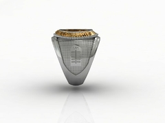 Anel direito lex v em ouro 18k e prata de lei - Ginglass Joias3D – Modelagem3D - Prototipagem