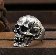 Anel caveira cranio em prata de lei - comprar online