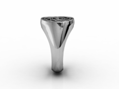 Anel prosperador radiestesia em prata de lei - Ginglass Joias3D – Modelagem3D - Prototipagem