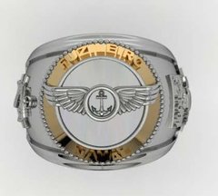 Anel Aviação do corpo de Fuzileiros Navais em Prata em Ouro - comprar online