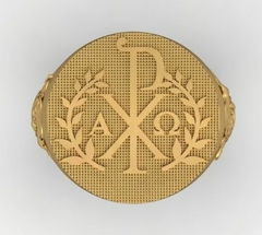 Anel in hoc signo vinces em ouro 18k - comprar online