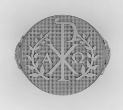 Anel in hoc signo vinces em prata de lei - comprar online