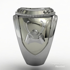 Anel de karatê goju ryu em prata de lei - Ginglass Joias3D – Modelagem3D - Prototipagem