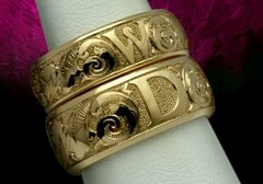 Alianças Personalizadas em Ouro Amarelo 18k