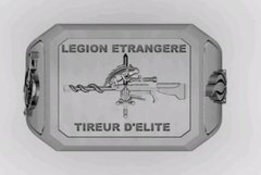 Anel em prata 950 da Legion Etrangere tireur d'elite - comprar online